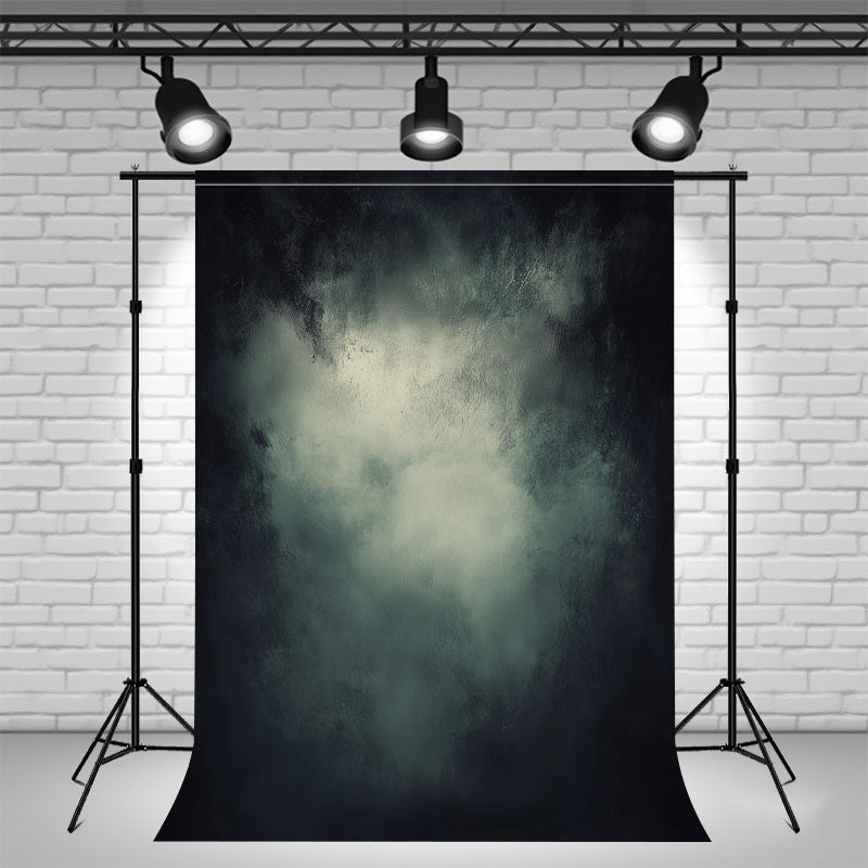 Black Navy Misty Old Master Photography Backdrop - Layoris