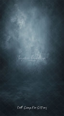Navy Grey Misty Old Master Photography Backdrop - Layoris