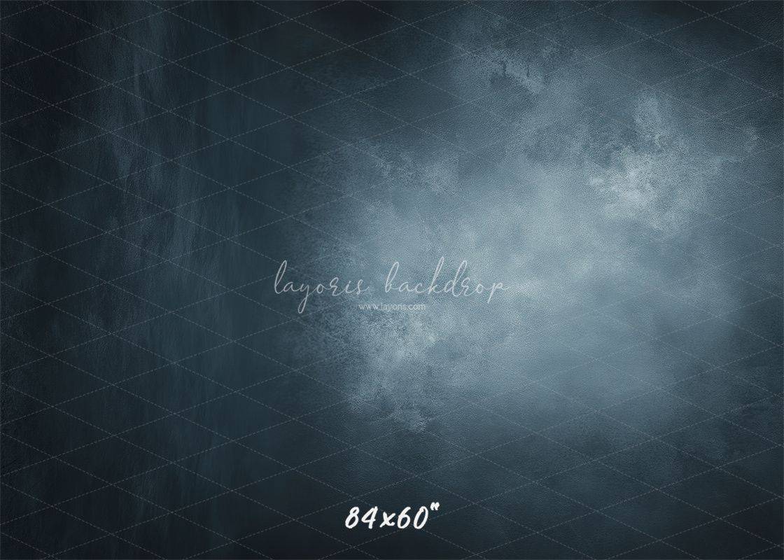 Navy Grey Misty Old Master Photography Backdrop - Layoris