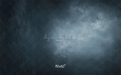 Navy Grey Misty Old Master Photography Backdrop - Layoris