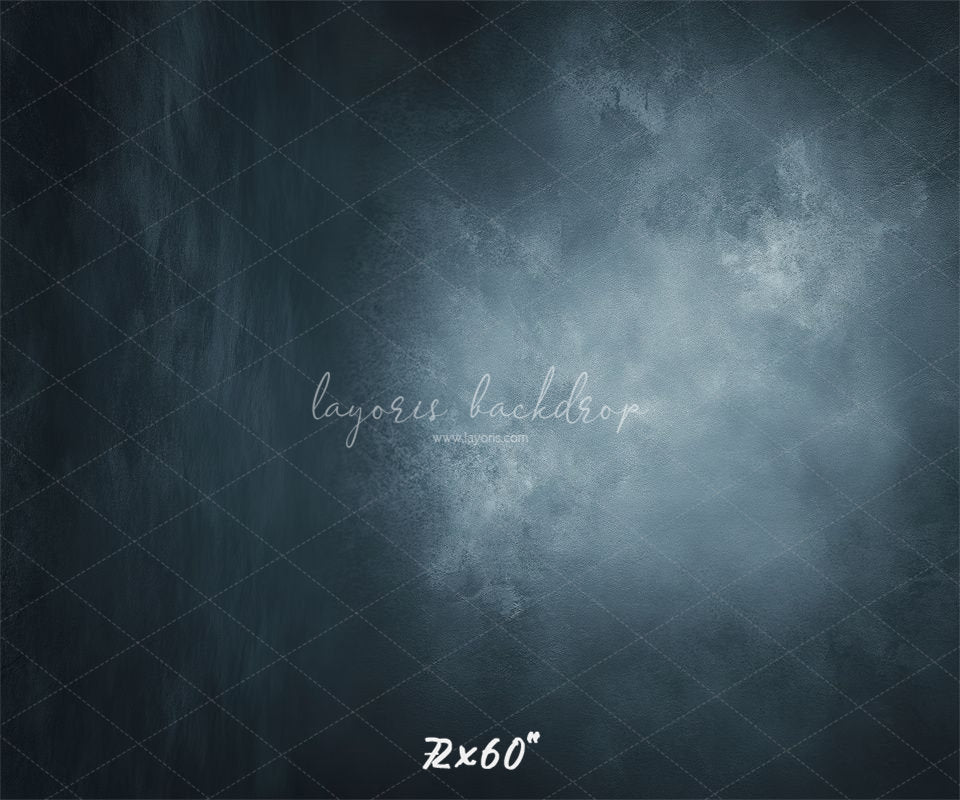 Navy Grey Misty Old Master Photography Backdrop - Layoris