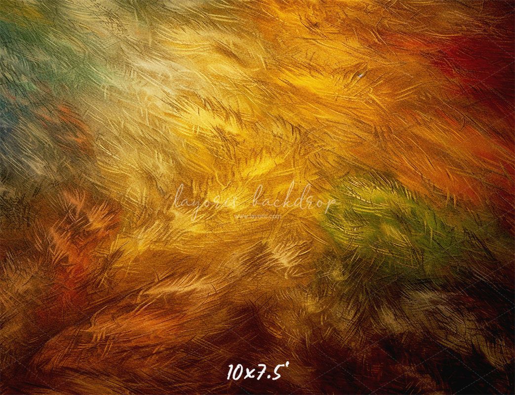 Colorful Retro Feather Texture Portrait Backdrop - Layoris