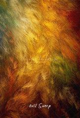 Colorful Retro Feather Texture Portrait Backdrop - Layoris