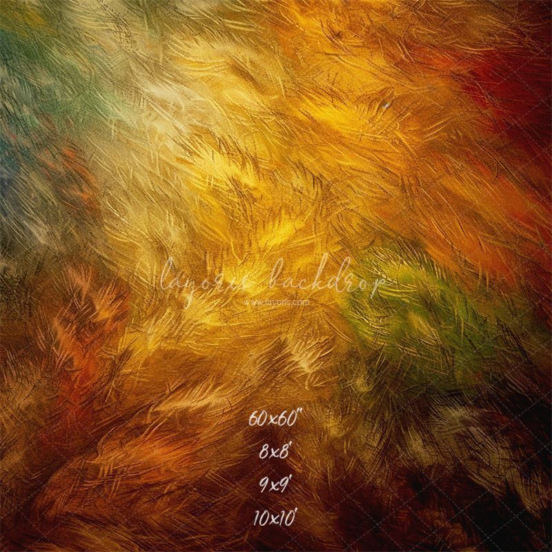 Colorful Retro Feather Texture Portrait Backdrop - Layoris