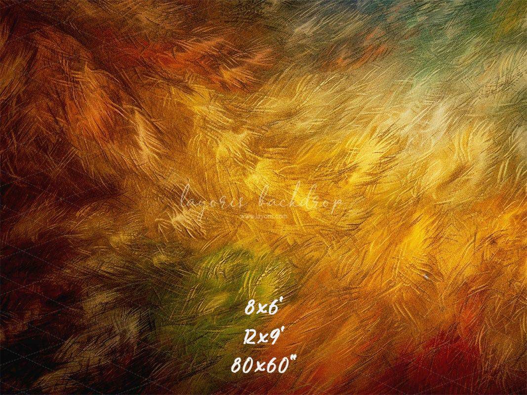 Colorful Retro Feather Texture Portrait Backdrop - Layoris
