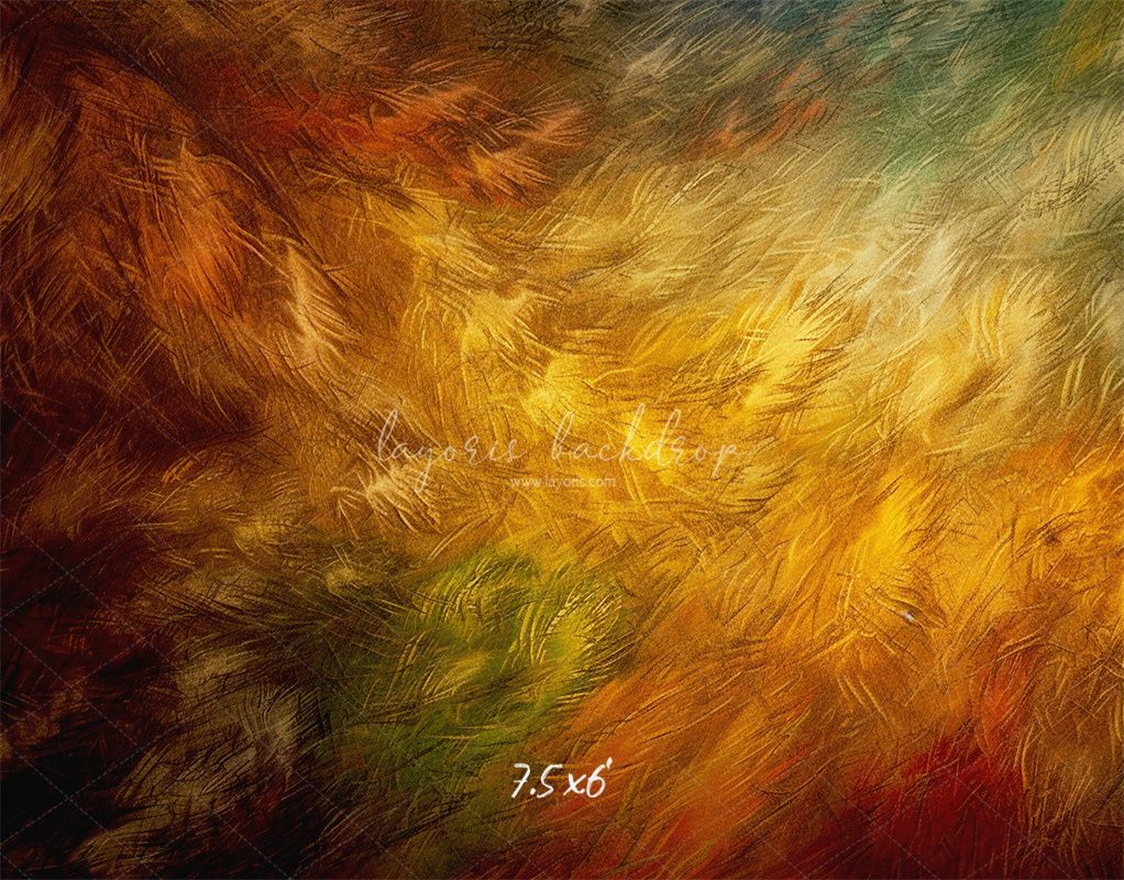 Colorful Retro Feather Texture Portrait Backdrop - Layoris
