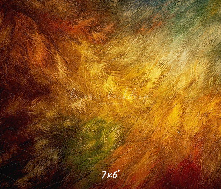 Colorful Retro Feather Texture Portrait Backdrop - Layoris