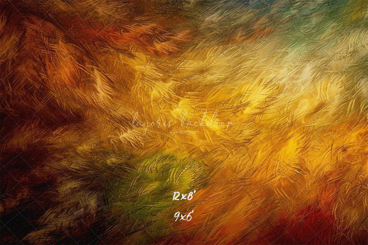 Colorful Retro Feather Texture Portrait Backdrop - Layoris