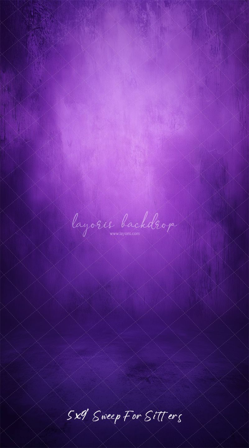 Purple Concrete Wall Abstract Portrait Backdrop - Layoris
