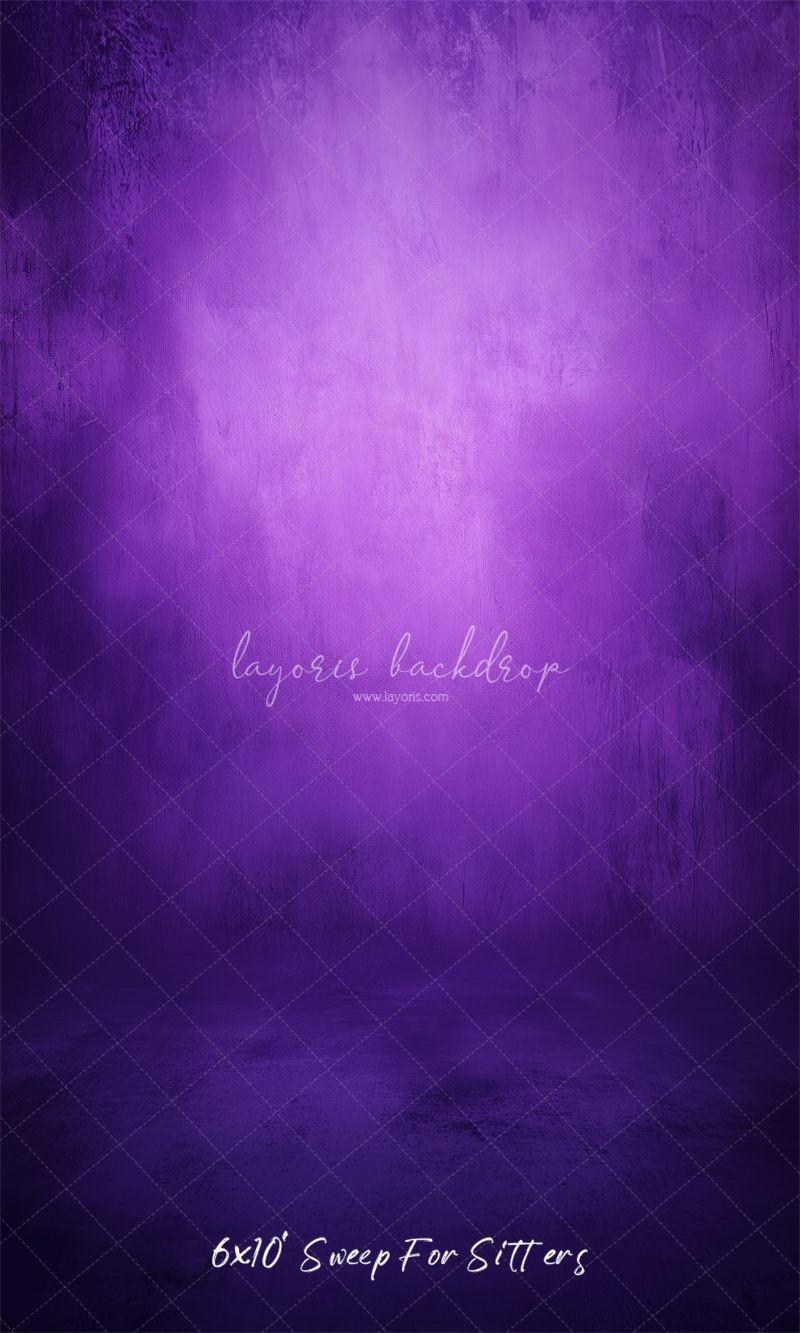 Purple Concrete Wall Abstract Portrait Backdrop - Layoris