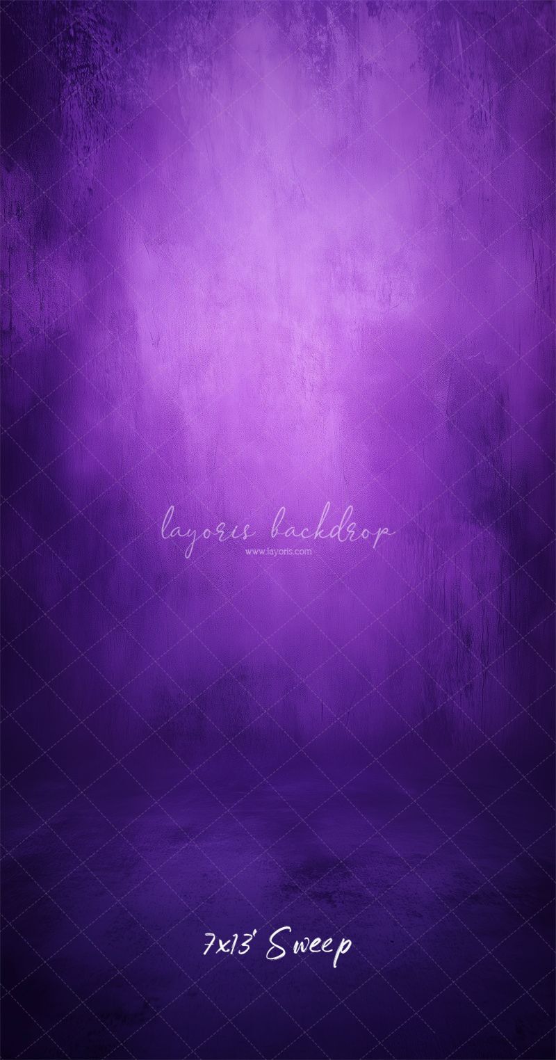 Purple Concrete Wall Abstract Portrait Backdrop - Layoris