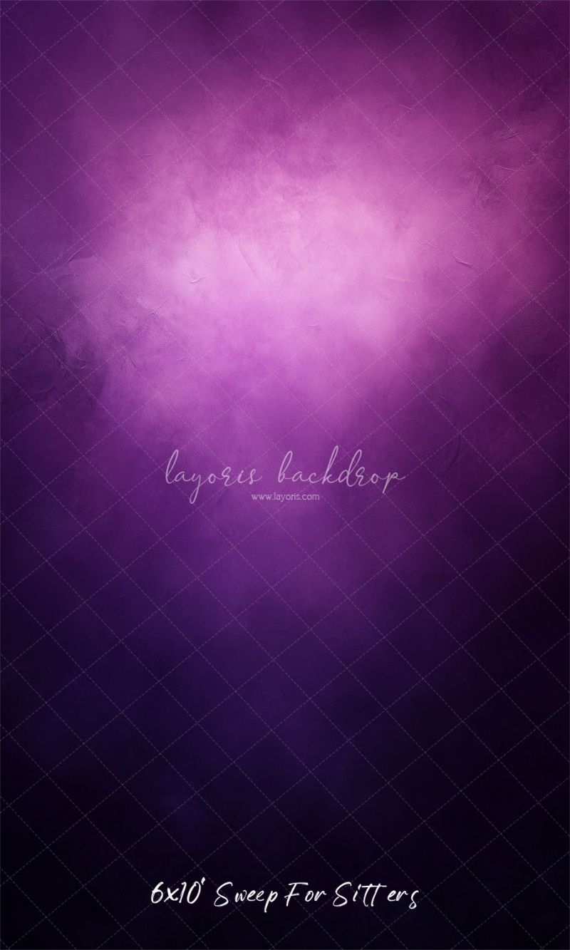 Purple Halo Misty Old Master Portrait Backdrop - Layoris