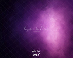 Purple Halo Misty Old Master Portrait Backdrop - Layoris