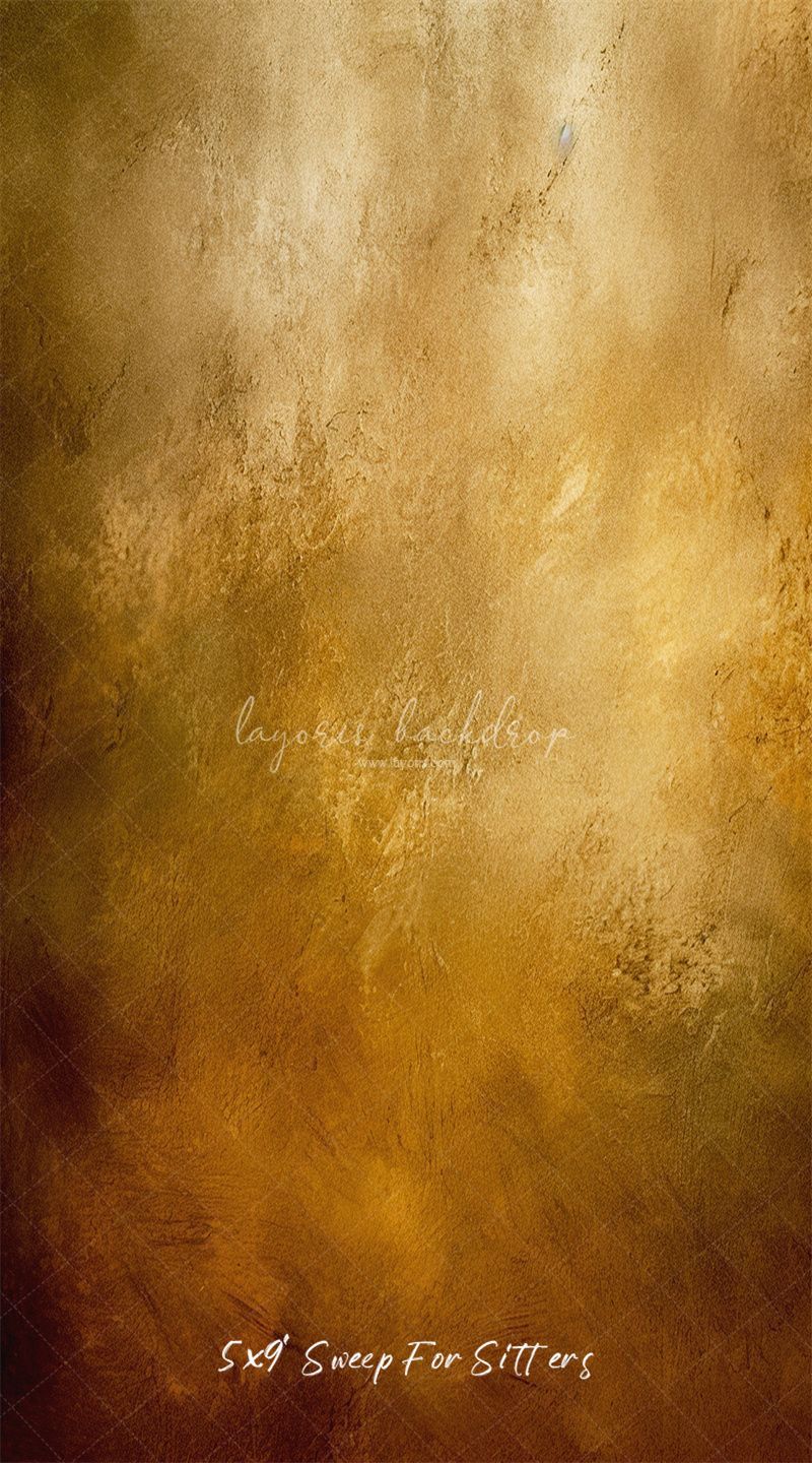 Golden Vintage Texture Photography Backdrop - Layoris