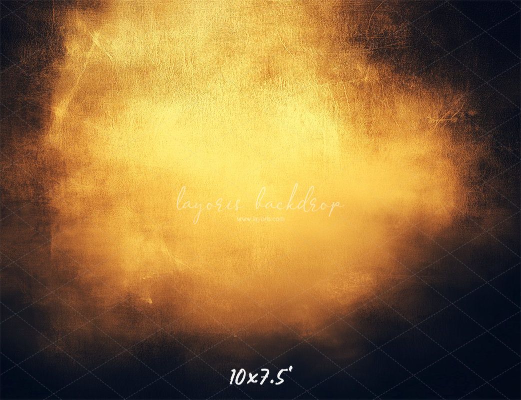 Black Surrounds The Yellow Old Master Backdrop - Layoris