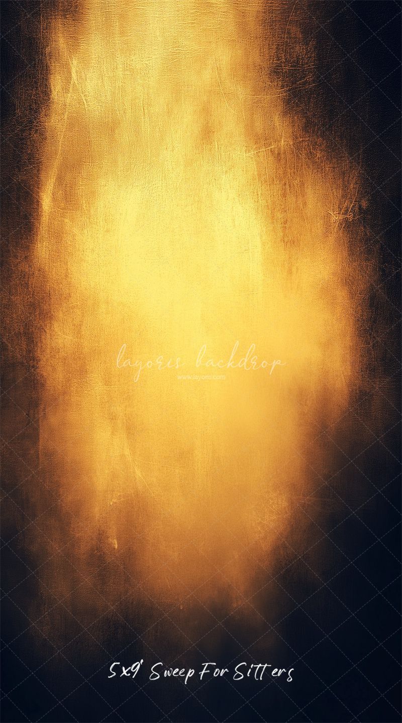 Black Surrounds The Yellow Old Master Backdrop - Layoris