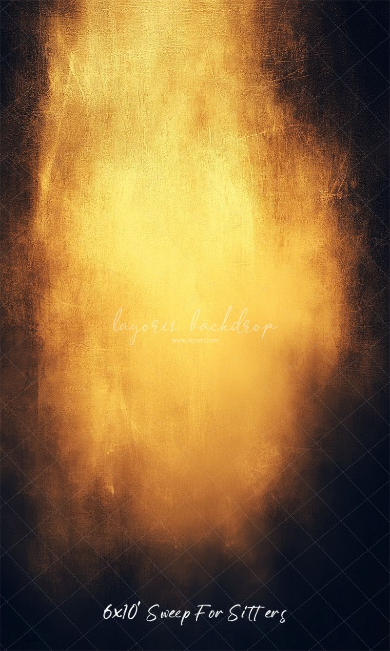 Black Surrounds The Yellow Old Master Backdrop - Layoris