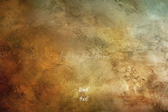 Green Orange Rusty Vintage Wall Photo Backdrop - Layoris