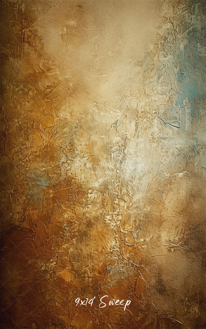Blue Brown Rusty Retro Portrait Backdrop - Layoris