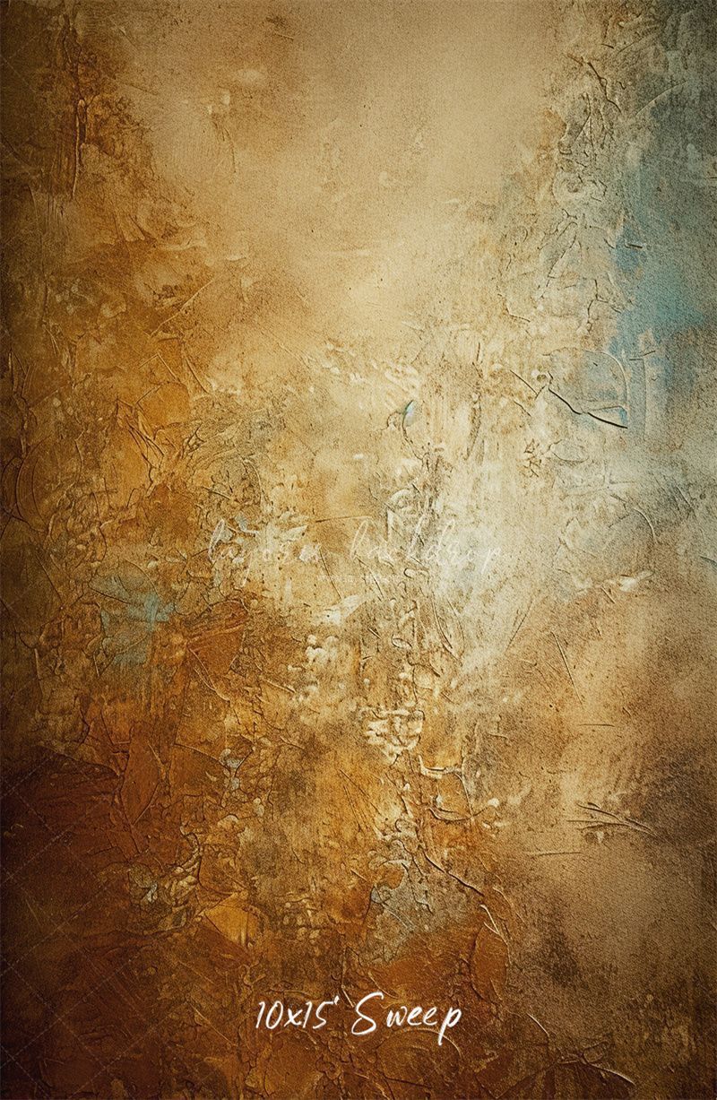 Blue Brown Rusty Retro Portrait Backdrop - Layoris