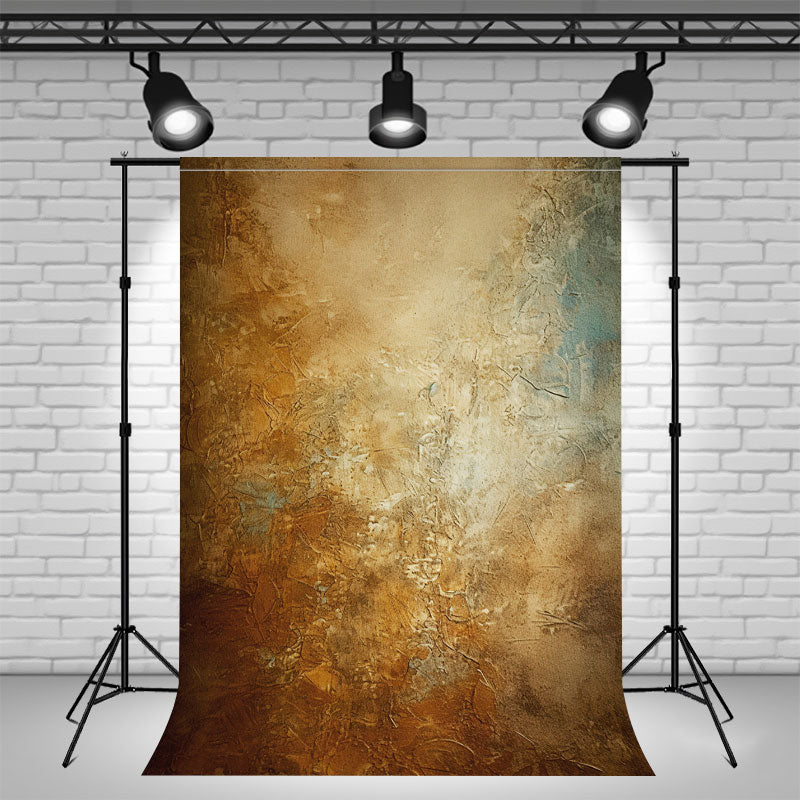 Blue Brown Rusty Retro Portrait Backdrop - Layoris