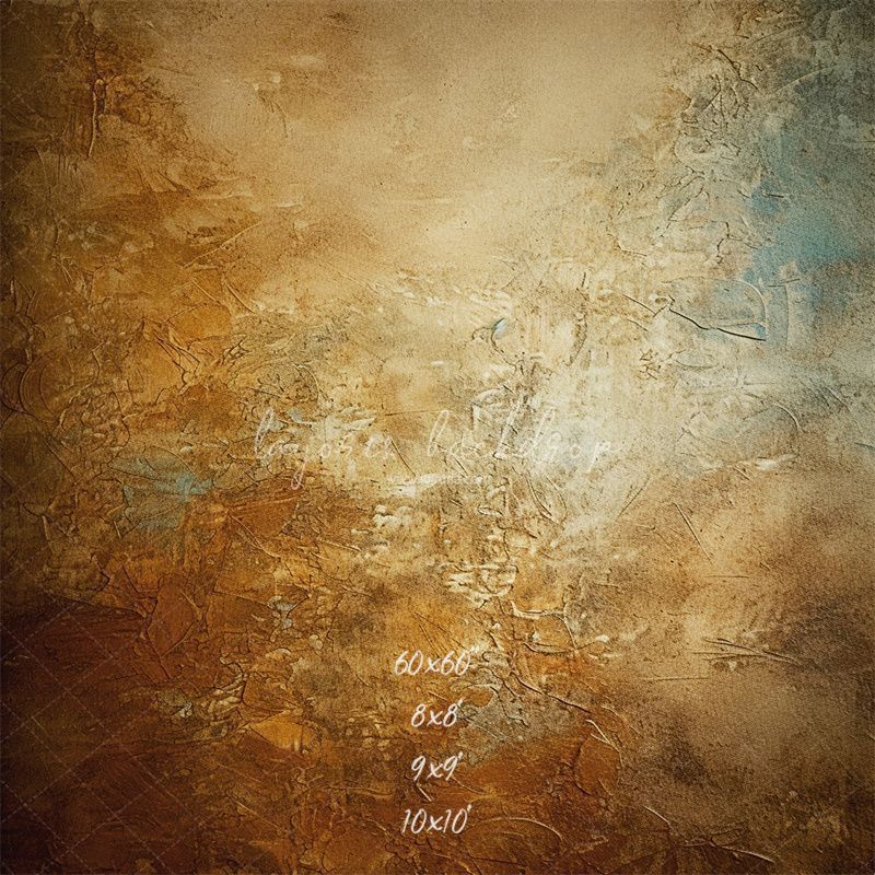 Blue Brown Rusty Retro Portrait Backdrop - Layoris