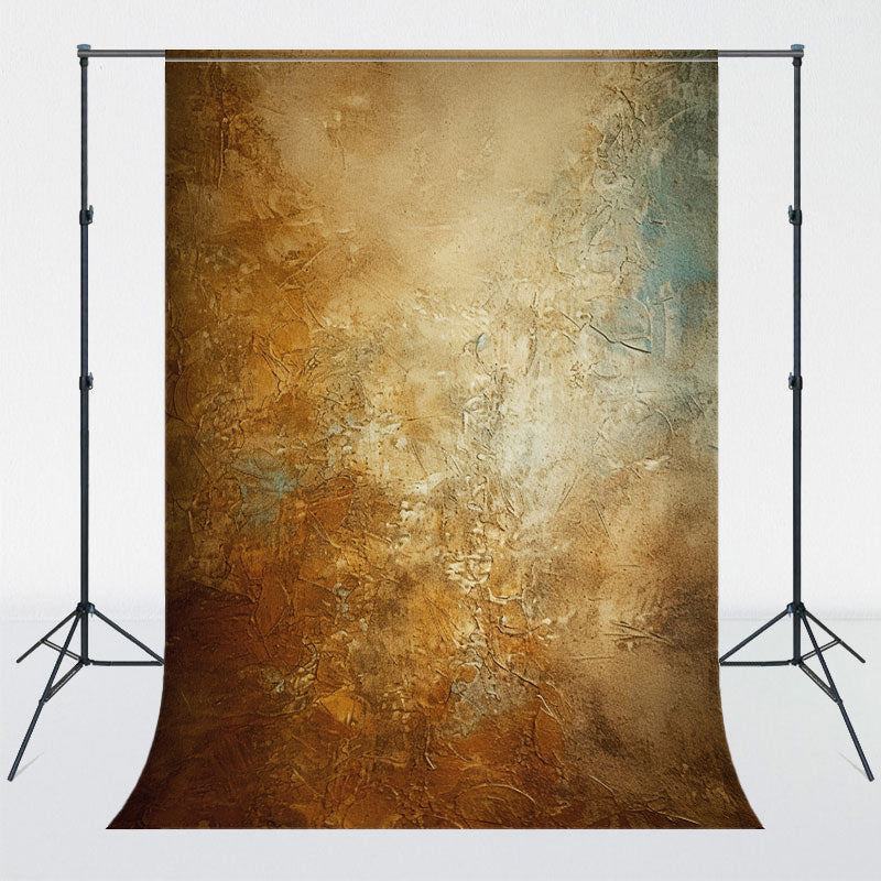 Blue Brown Rusty Retro Portrait Backdrop - Layoris