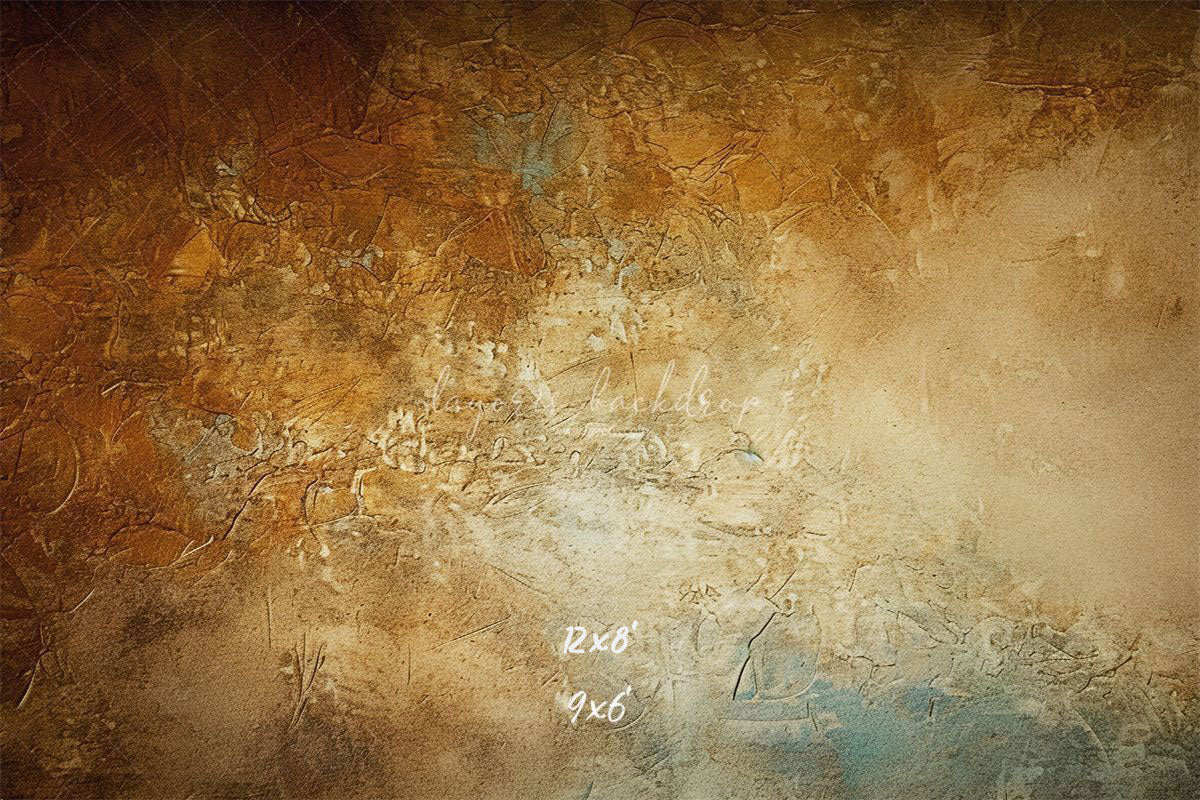 Blue Brown Rusty Retro Portrait Backdrop - Layoris