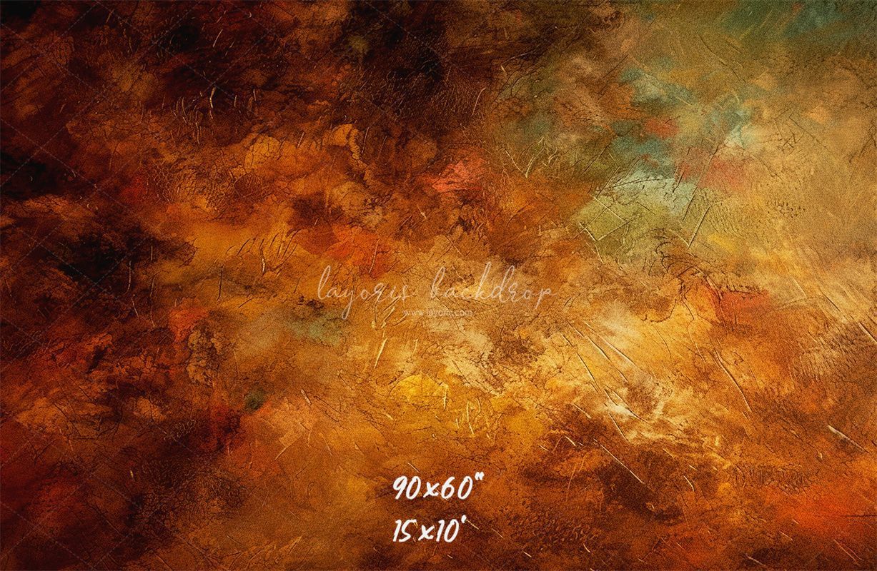 Golden Brown Oil Painting Photo Booth Backdrop - Layoris