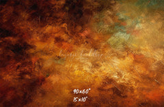 Golden Brown Oil Painting Photo Booth Backdrop - Layoris