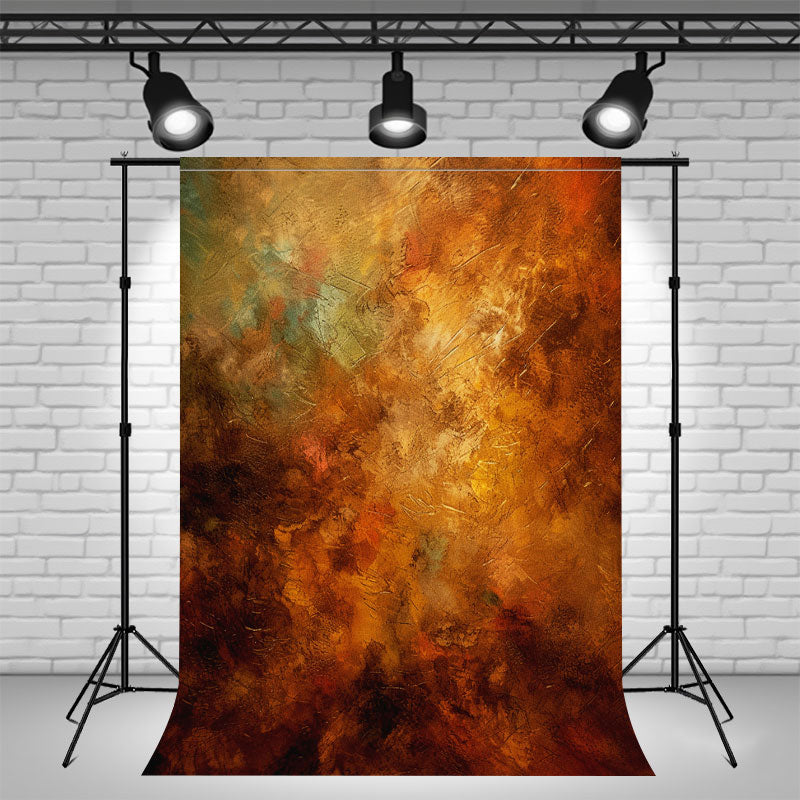 Golden Brown Oil Painting Photo Booth Backdrop - Layoris