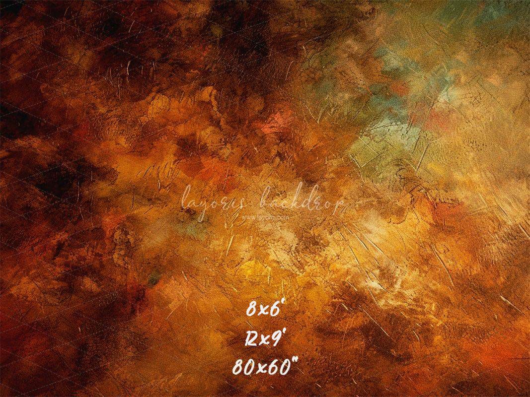 Golden Brown Oil Painting Photo Booth Backdrop - Layoris