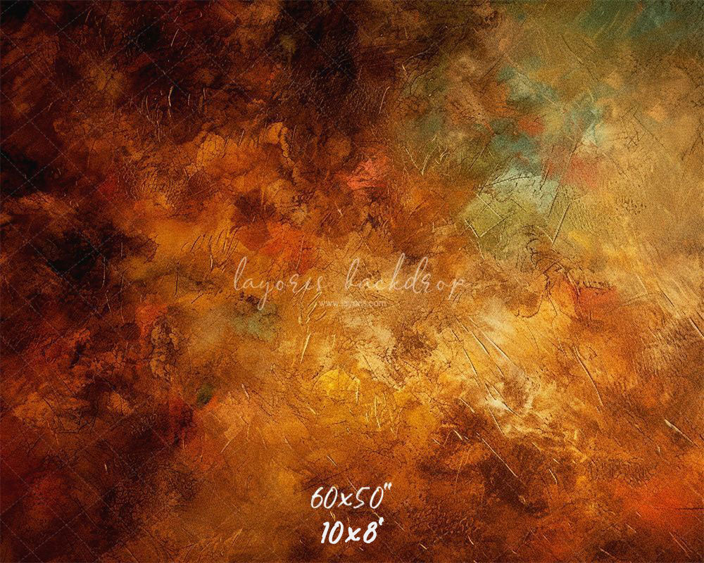 Golden Brown Oil Painting Photo Booth Backdrop - Layoris