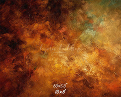 Golden Brown Oil Painting Photo Booth Backdrop - Layoris