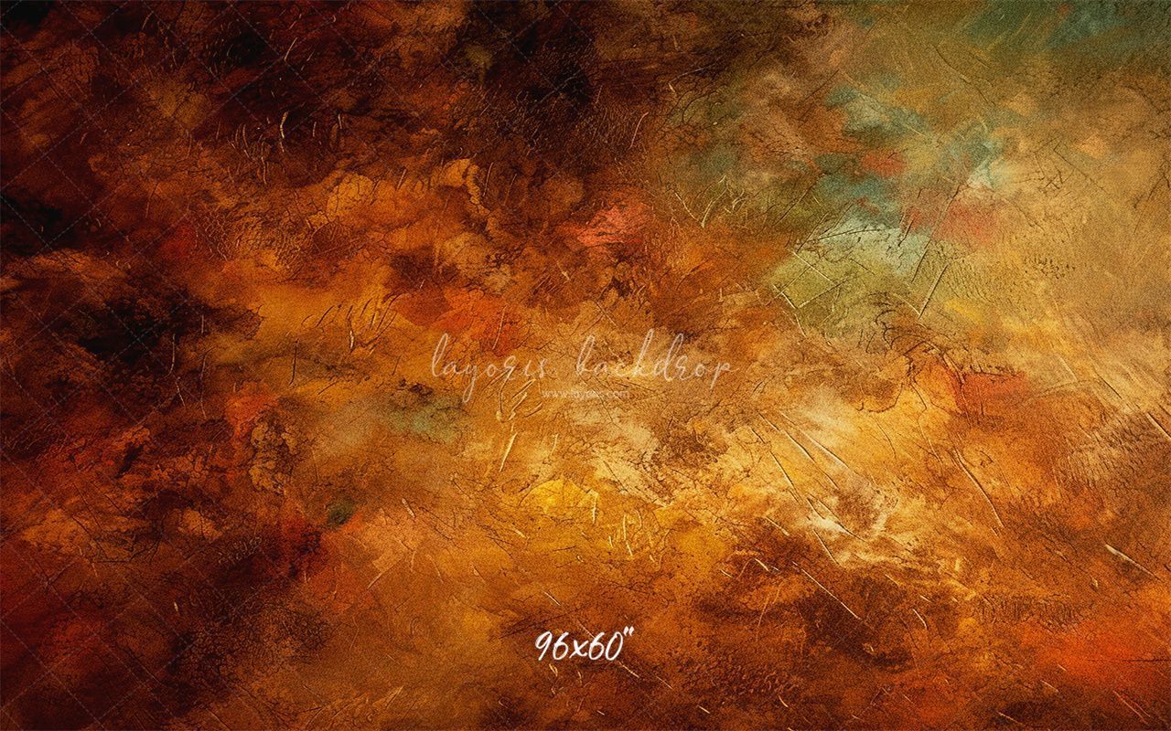 Golden Brown Oil Painting Photo Booth Backdrop - Layoris