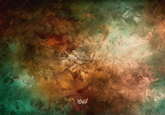 Green Brown Fusion Retro Photo Booth Backdrop - Layoris