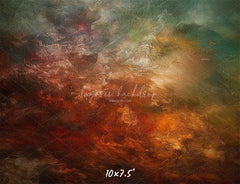 Noble Orange And Blue Fusion Portrait Backdrop - Layoris