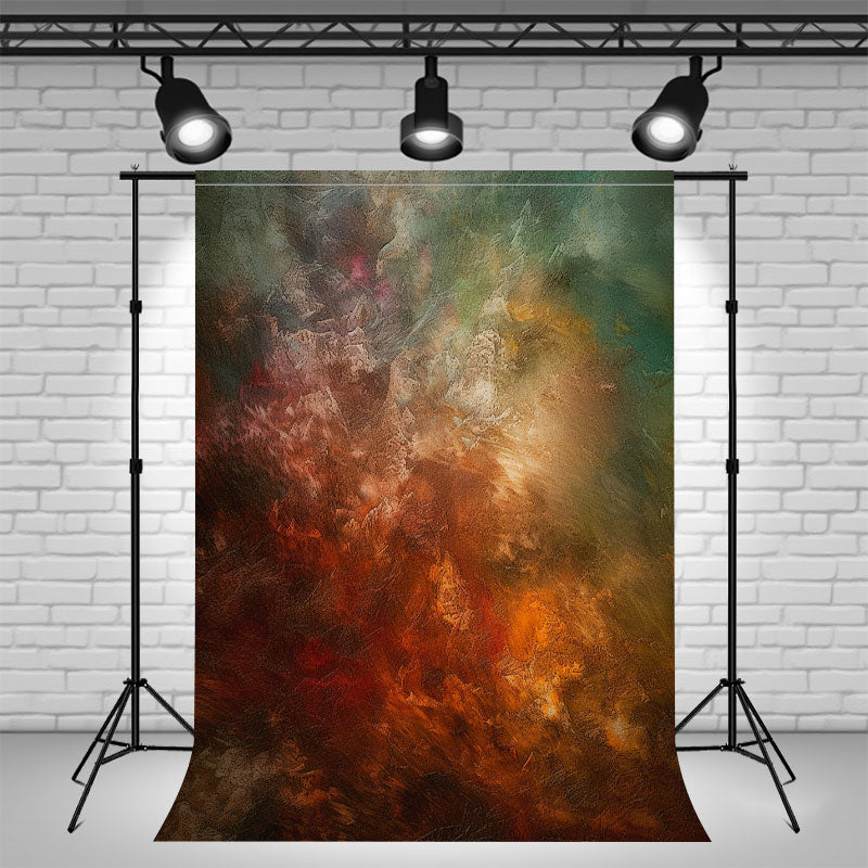 Noble Orange And Blue Fusion Portrait Backdrop - Layoris