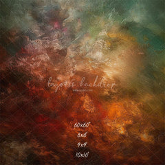 Noble Orange And Blue Fusion Portrait Backdrop - Layoris