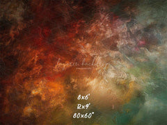 Noble Orange And Blue Fusion Portrait Backdrop - Layoris