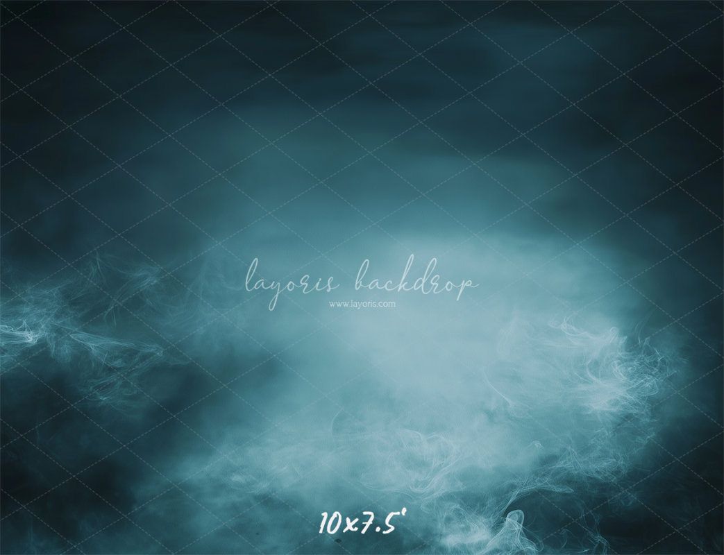 Smoky Navy Blue Old Master Portrait Backdrop - Layoris