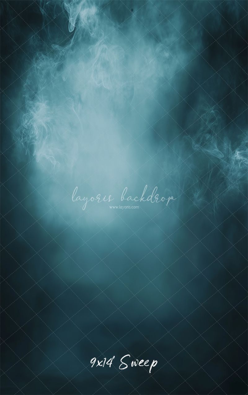 Smoky Navy Blue Old Master Portrait Backdrop - Layoris