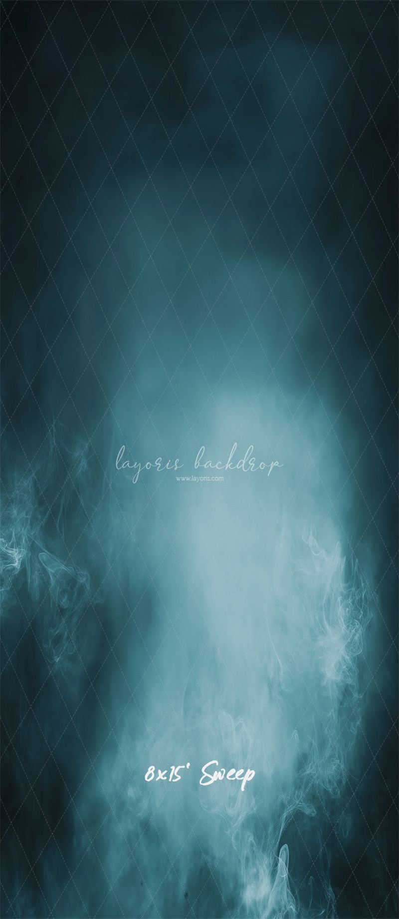 Smoky Navy Blue Old Master Portrait Backdrop - Layoris