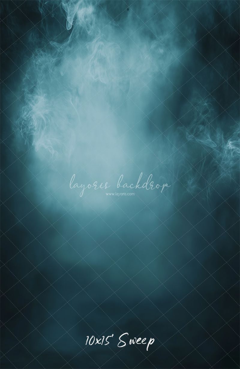 Smoky Navy Blue Old Master Portrait Backdrop - Layoris