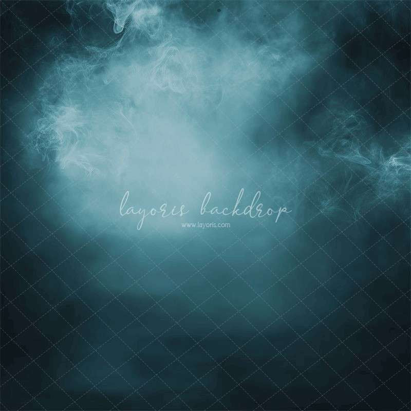 Smoky Navy Blue Old Master Portrait Backdrop - Layoris