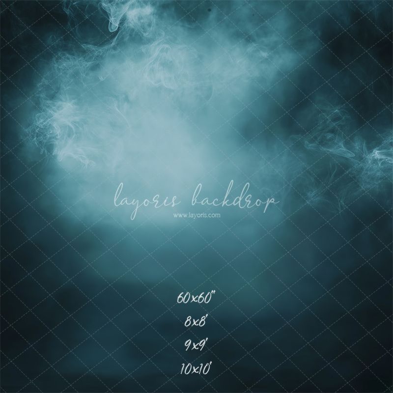 Smoky Navy Blue Old Master Portrait Backdrop - Layoris