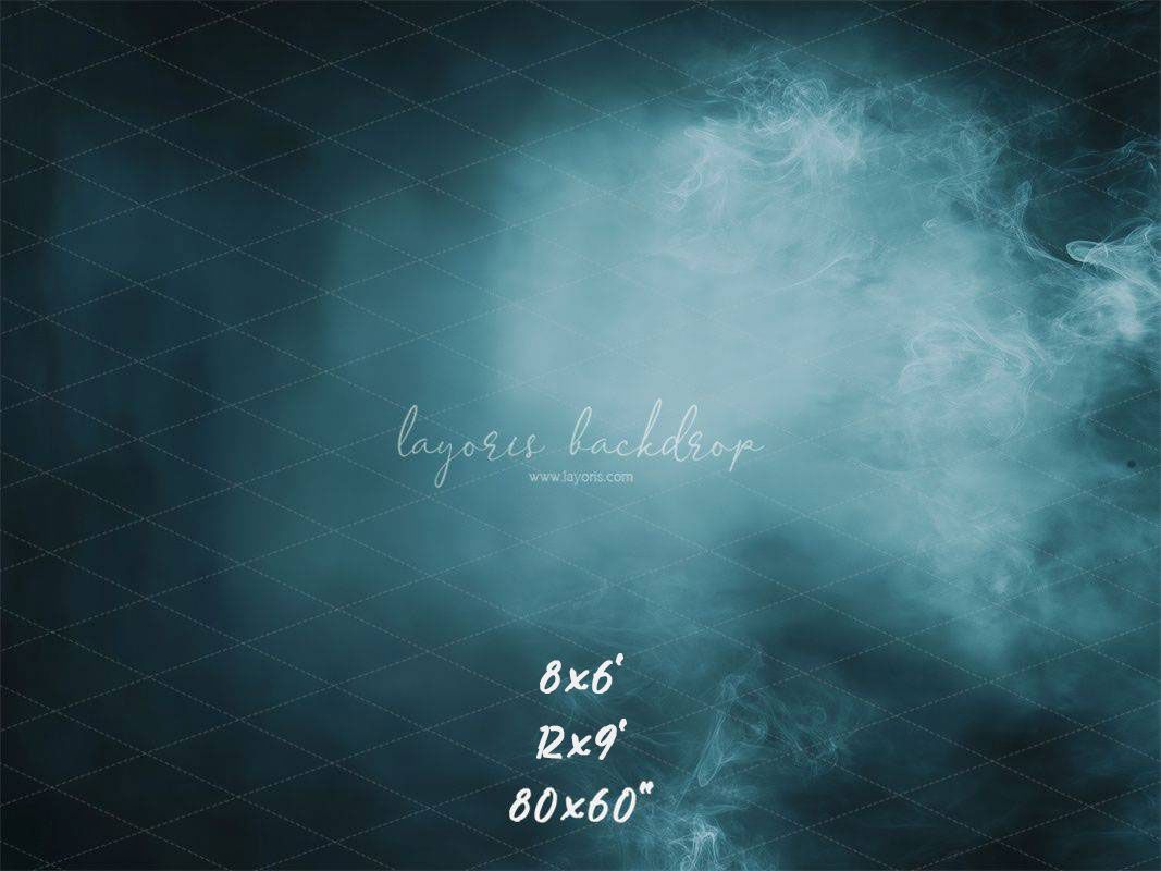 Smoky Navy Blue Old Master Portrait Backdrop - Layoris