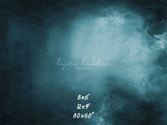 Smoky Navy Blue Old Master Portrait Backdrop - Layoris