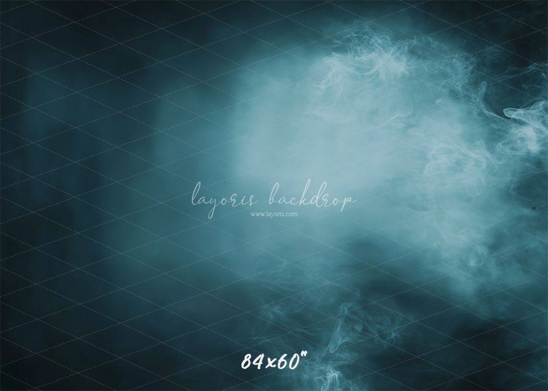 Smoky Navy Blue Old Master Portrait Backdrop - Layoris