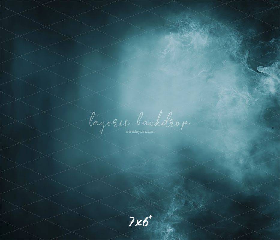 Smoky Navy Blue Old Master Portrait Backdrop - Layoris